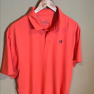 Under Armour Men's Bright Orange Polo
